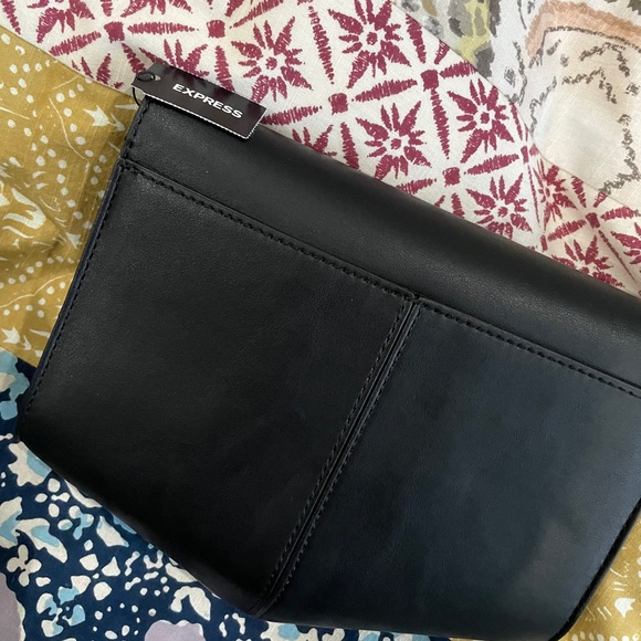 NWT Express Clutch Black Studded - Picture 3 of 7